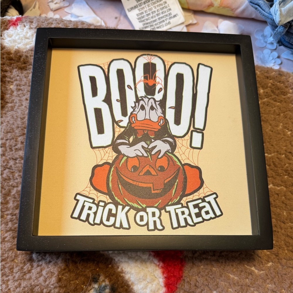 Disney Halloween Decor with Black and Orange